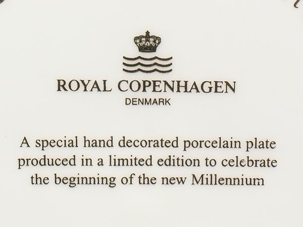 美品 ロイヤルコペンハーゲン ミレニアムプレート 飾り皿 18cm 2000 Royal Copenhagen [0502]_画像3