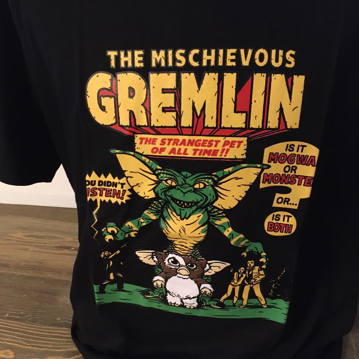 コレクターアイテム　グレムリン　GREMLIN L ムービーTシャツ　映画Tシャツ　半袖 ブラック _画像2