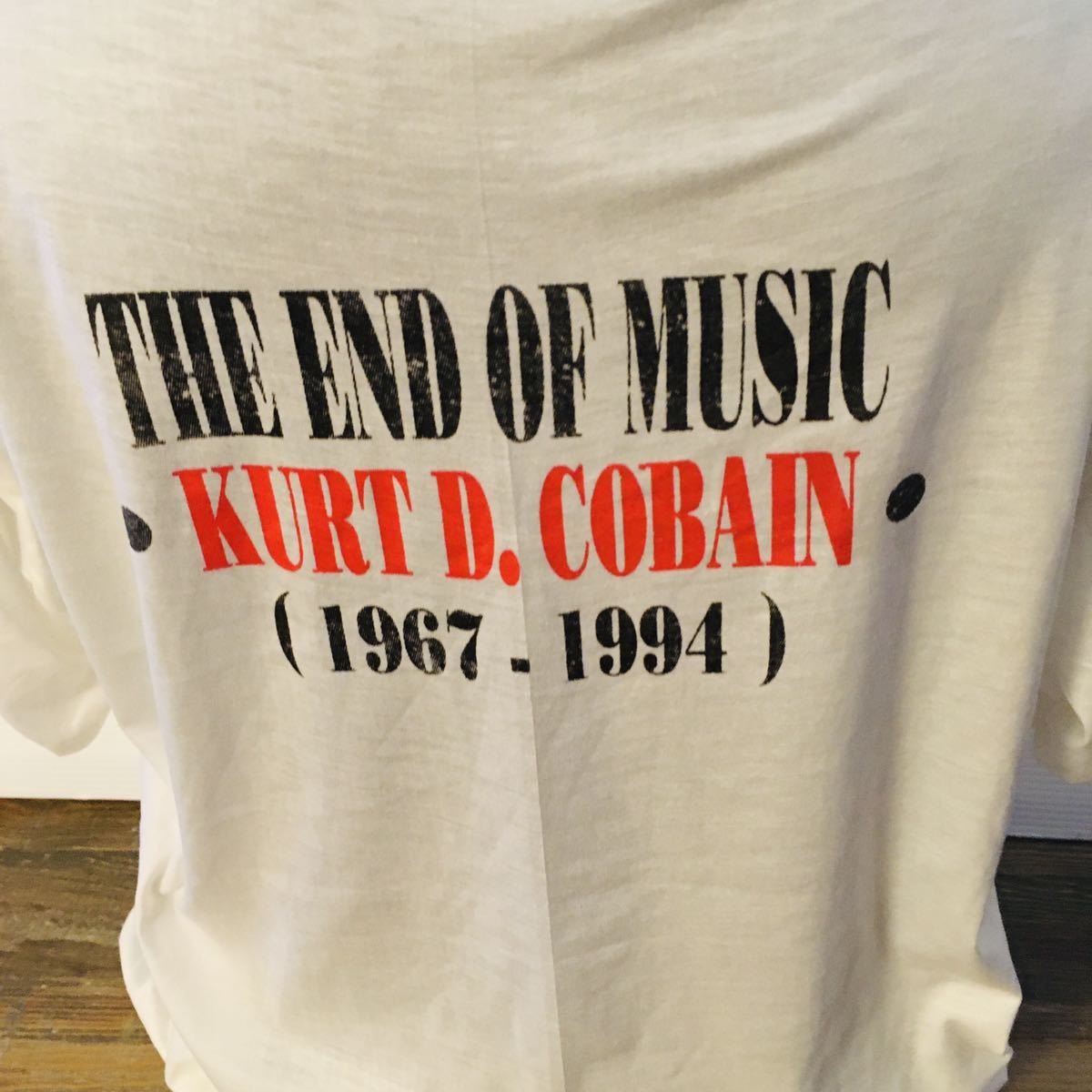 90年代バンド　ニルヴァーナ　Nirvana カートコバーン　XL バンドTシャツ　ロックTシャツ　ホワイト_画像5