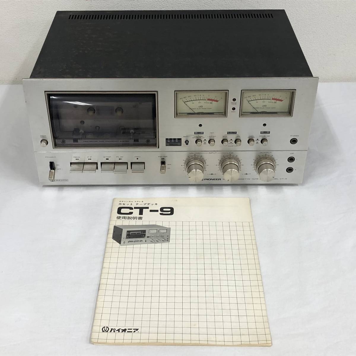 L6581(124)-307/YK7000【名古屋】PIONEER パイオニア STEREO CASSETTE TAPE DECK MODEL CT-9_画像1