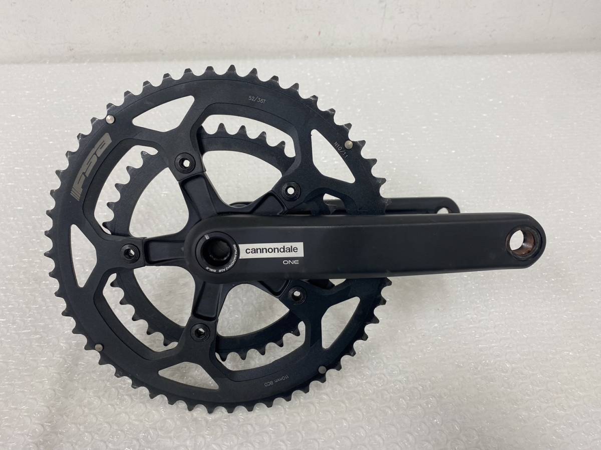 P19057(125)-403/YK3000【名古屋】クランク cannondale キャノンデール ONE WA050A-52T 110mmBCD CK-141 _画像6