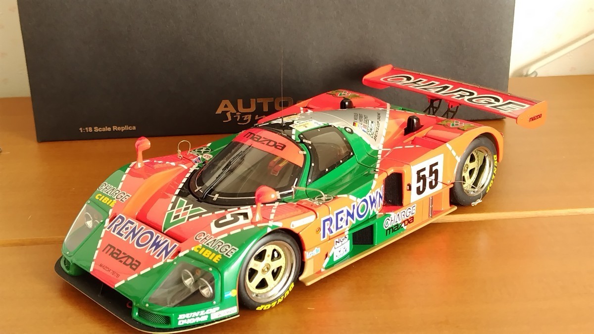 マツダ 787B 1991年ル・マン24時間優勝車　1/18スケール _アンテナ一本欠品てす。