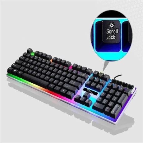 【未使用】ゲーミング キーボード マウス セット 有線 防塵 USB G21B Fashion Office Cool Gaming Keyboard LEDバックライトの画像2