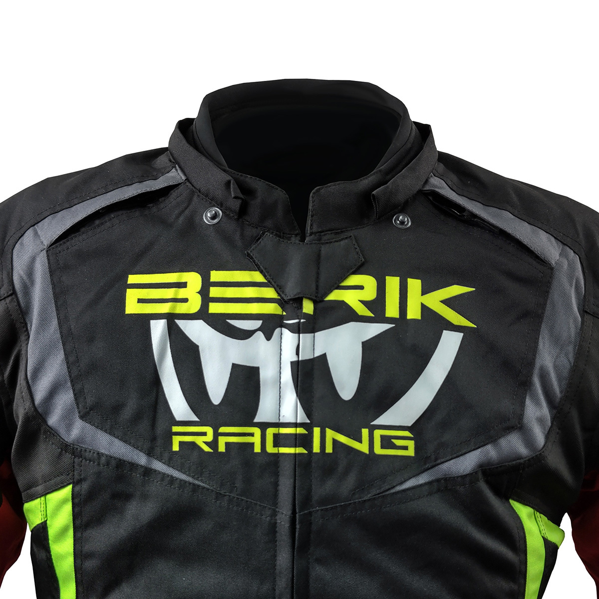 BERIK ベリック ナイロンジャケット NJ-223330-BK BLACK RED F.YELLOW 50サイズ(Lサイズ相当) オールシーズン バイクウェア 【バイク用品】_画像10