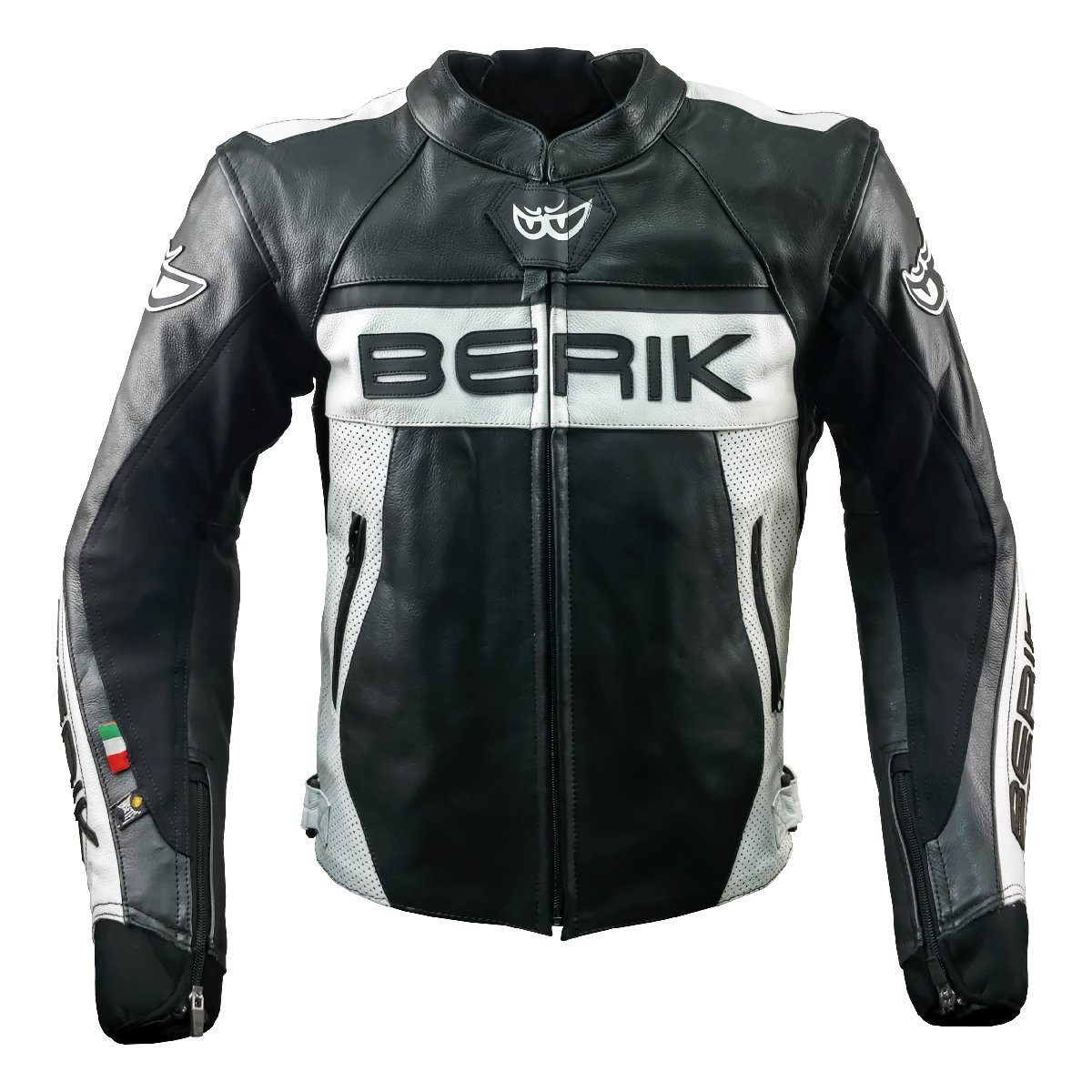 レザージャケット BERIK ベリック 牛革 BLACK 52サイズ XL相当 サンプル 希少 美品_画像1