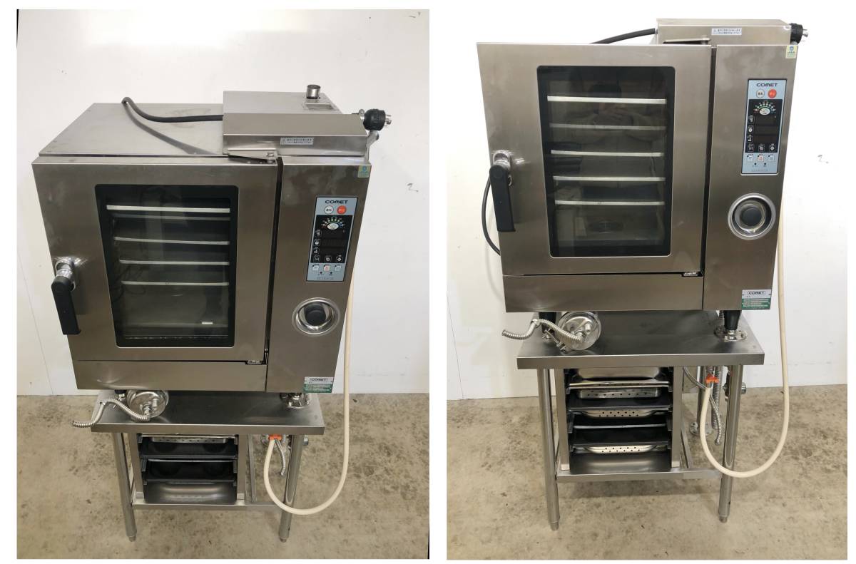 * ho te Lupin attached * comet electric steam navy blue be comb .n oven CS13-E5-T W700×D590×H1600(. pcs included ) weight 75. three-phase 200V 50/60Hz 5 step 