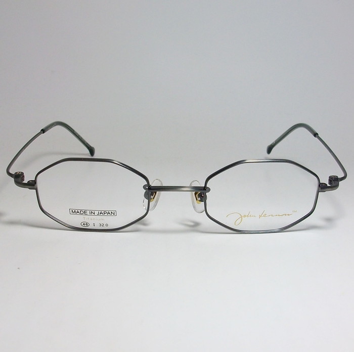 John Lennon　ジョンレノン 日本製 made in Japan クラシック 眼鏡 メガネ フレーム JL1104-4-46 度付可 アンティークグレー_画像2