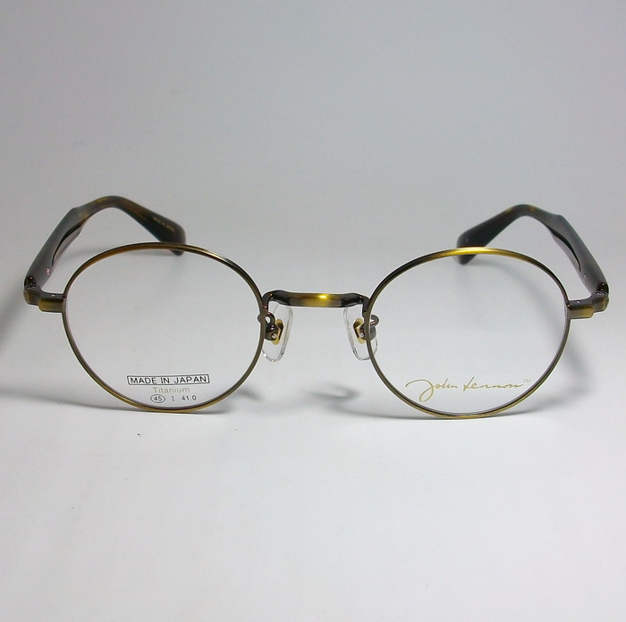 John Lennon　ジョンレノン 日本製 made in Japan クラシック 眼鏡 メガネ フレーム JL1110-3-45 度付可 アンティークゴールド_画像2