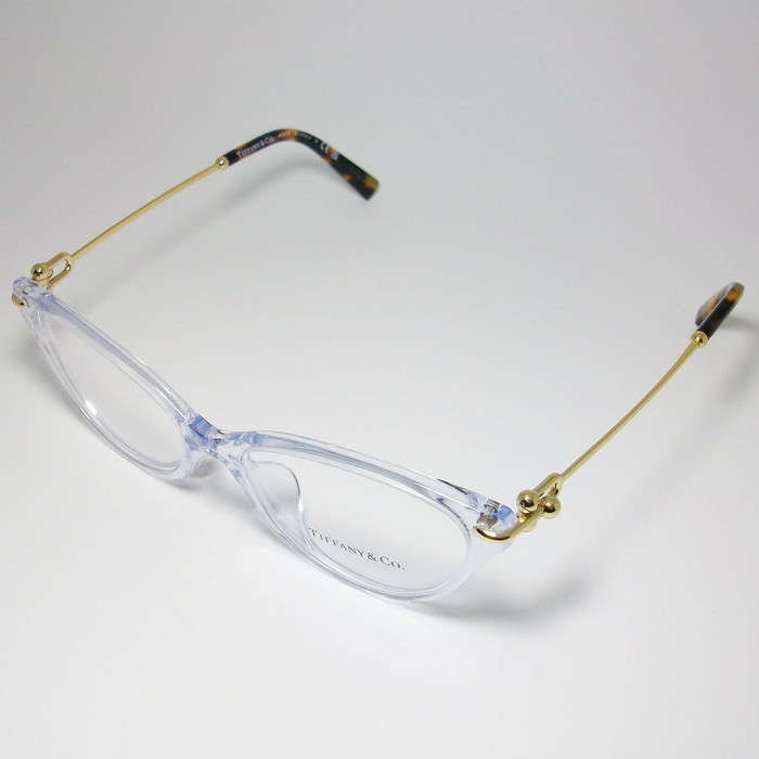 TIFFANY&CO ティファニー レディース 眼鏡 メガネ アジアンフィット TF2231F-8047-54 度付可 クリア　ティファニーブルー　ゴールド_画像3