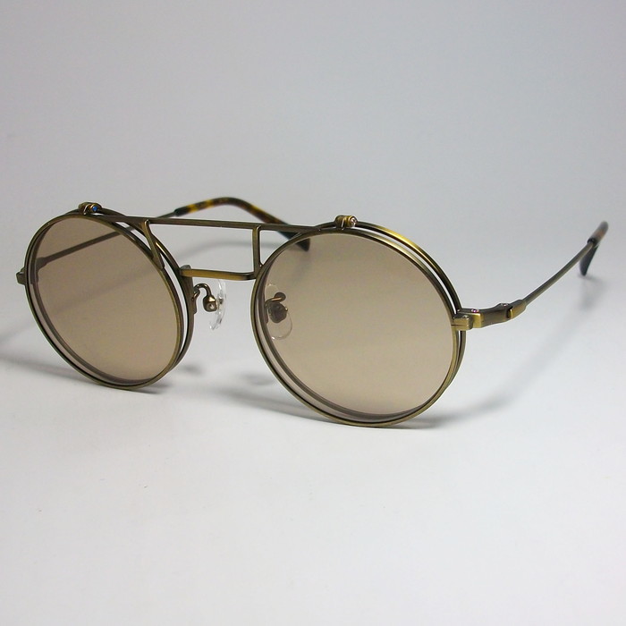 John Lennon John Lennon circle glasses Classic tip-up sunglasses frame JL547-3-48 antique Gold 