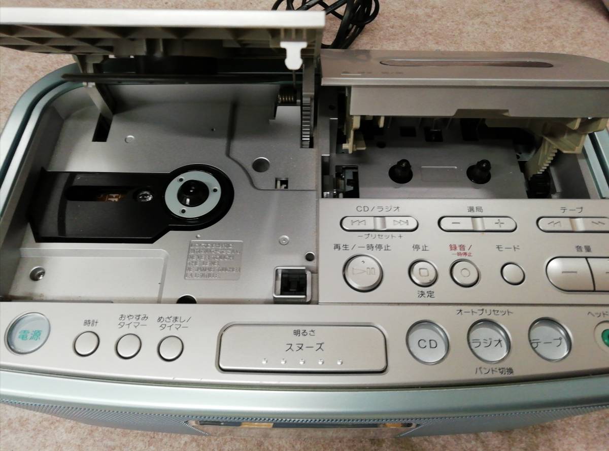 ◎◎ SONY ソニー CD ラジカセ CD ラジオカセット レコーダー CFD-E500TV オーディオ機器 ラジオ CD カセット 29-8_画像7