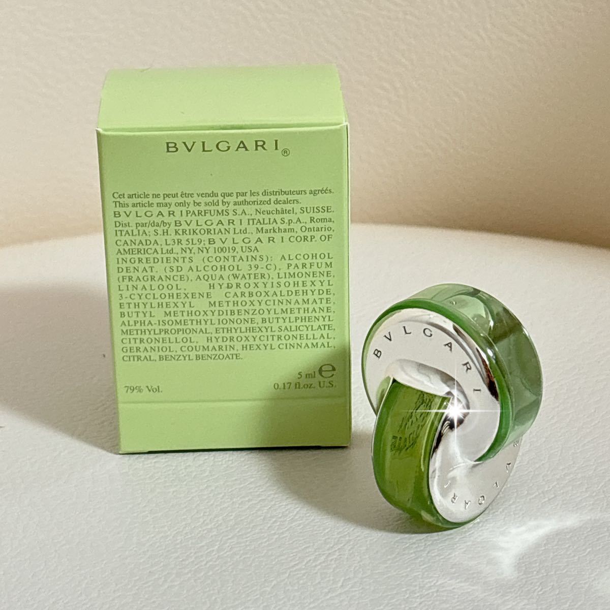 【新品未使用】BVLGARI ブルガリ　オムニア グリーン ジェイド オードトワレ 5mL ミニ香水_画像2