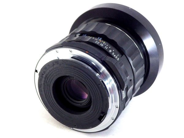 送料無料!! Pentax Super Multi Coated TAKUMAR 6x7 55mm f/3.5 レンズ フード付 美品 人気 完動 SMC ASAHI 67 中判 カメラ MF Camera Lens_画像2