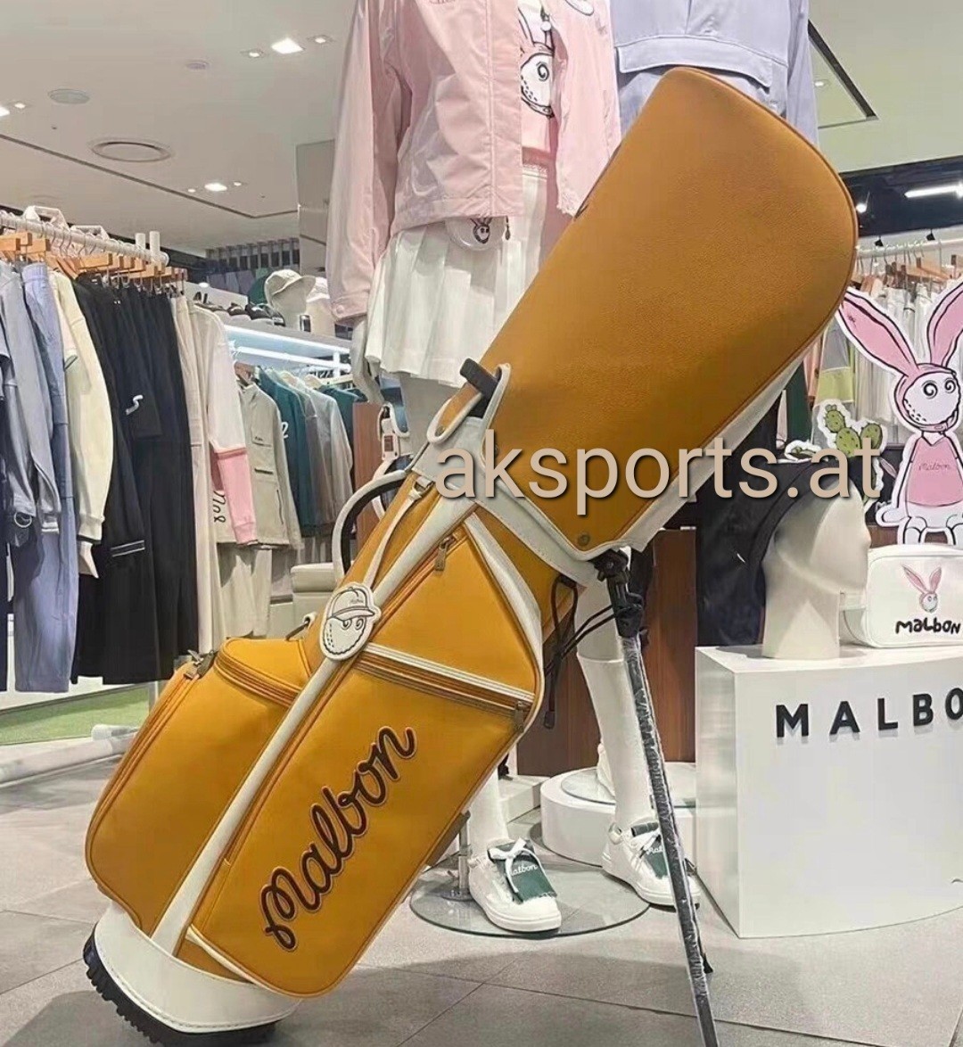 セール在庫処分★malbon golf ●マルボンゴルフ　キャディバッグ　ゴルフバッグ　マスダートカラー　※写真転載禁止※_画像9