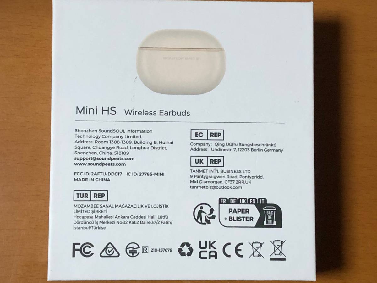SoundPEATS Mini HS ワイヤレスイヤホン 「VGP 2023金賞」LDAC対応 ハイレゾ認証 Bluetooth5.3 超軽量 専用アプリ対応 マルチポイント_画像7