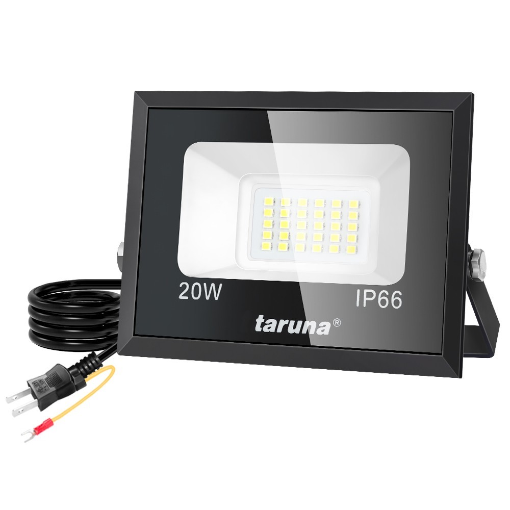  including carriage 5 pcs LED floodlight 20W 200W corresponding daytime light color 6000K thin type crime prevention light working light IP66 waterproof outlet type wide-angle light outdoors lighting 1 year guarantee ZW-02
