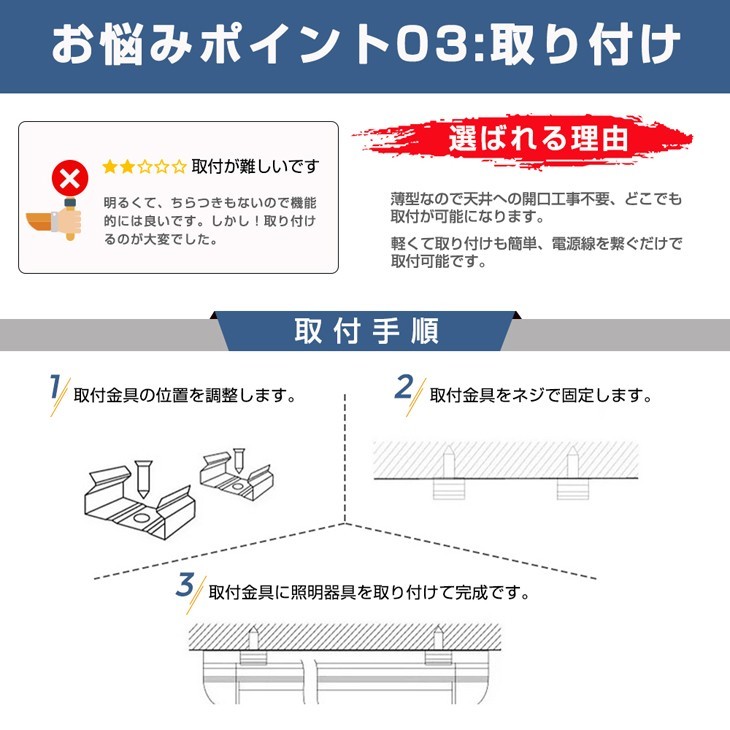 超高輝度 10本 100w led蛍光灯 1灯・4灯相当 一体型台座付 50W 100W形相当 直管LED蛍光灯 昼光色6000K AC110V ベースライト 送料込 D19_画像4