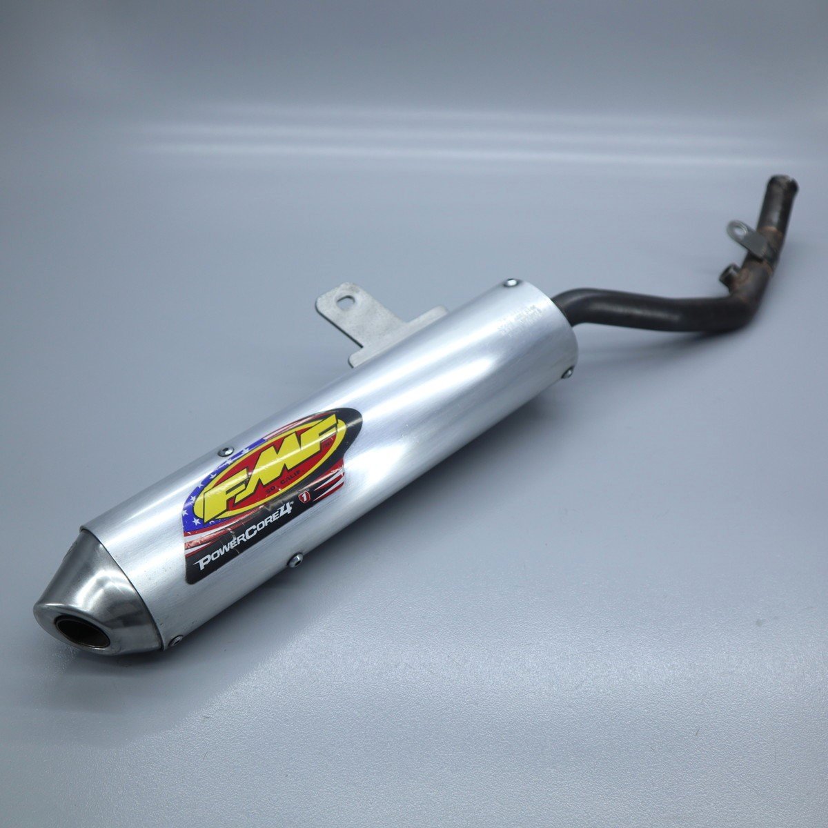 カワサキ Dトラッカー LX125D 外し FMF パワーコア4 スリップオンマフラー サイレンサー (KLX125)　231204BD0131_画像1