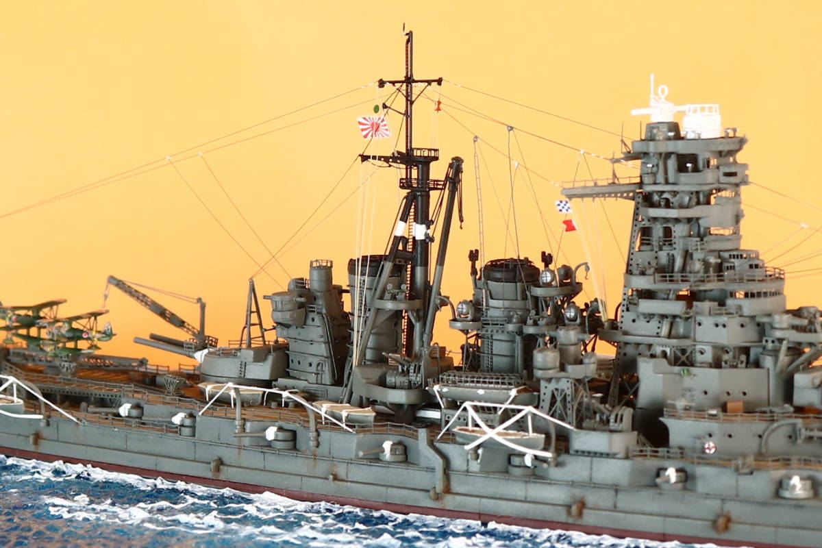 1/700　日本海軍戦艦　霧島　１９４1　完成品_画像5