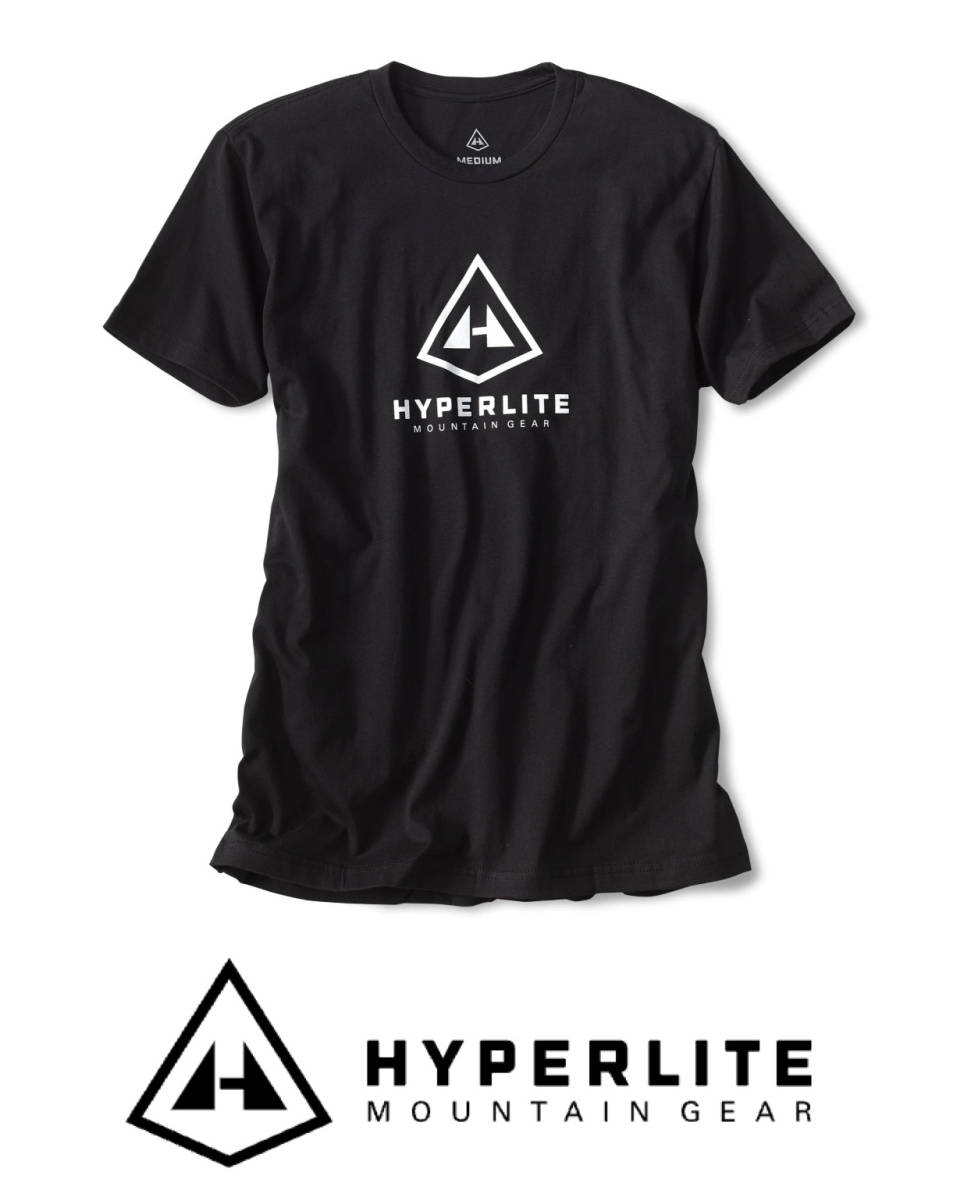 【新品】HYPERLITE MOUNTAIN GEAR ロゴTシャツ Mサイズ 黒 ハイパーライトマウンテンギア