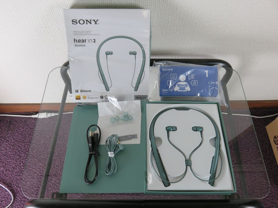  原文:☆美麗美音！SONY ソニー WI-H700 h.ear in 2 Wireless Horizon Green ワイヤレスステレオヘッドセット｜並行輸入品