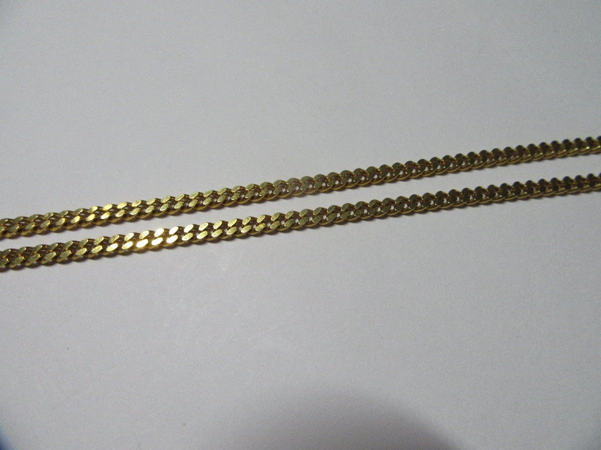 35909円 K18 750 YG ネックレス 喜平 2面シングル 2面カット 2面 35909円 K18 750 YG ネックレス 喜平 2面シングル 2面カット 2面