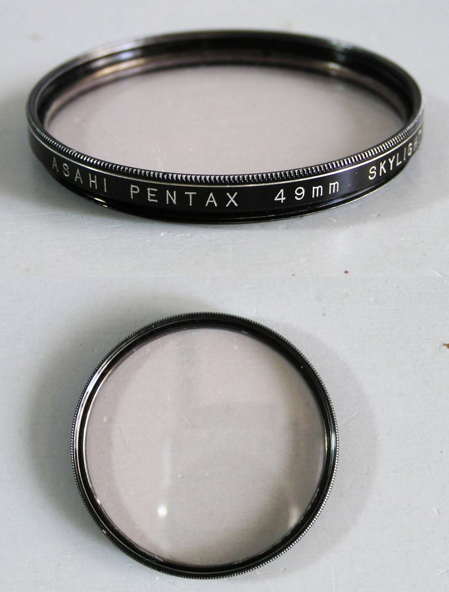 Pentax　(343)　 中古・フィルター　49㎜　Skylight　(レンズ保護兼用、紫外線吸収）　アサヒ・ペンタックス_画像1