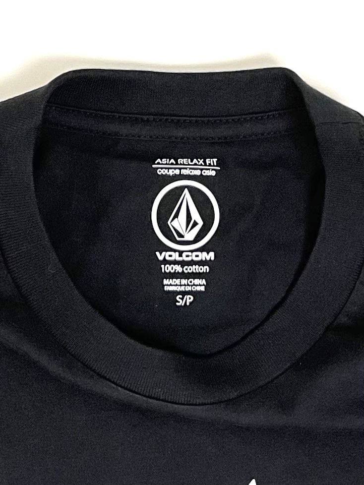 VOLCOM Volcom AF332204BLK men's M size short sleeves T-shirt Logo tea T-Shirts StoneLogoTee black color voru com new goods prompt decision free shipping 