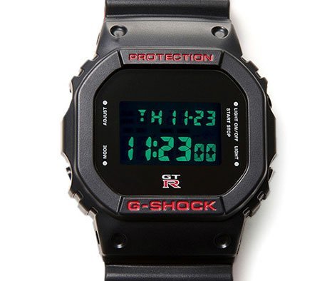 新品 日産GT-R＆G-SHOCK 限定コラボ 公式Wネーム入手困難NISSAN スカイライン 1/100秒クロノグラフ 20気圧防水 カシオCASIO腕時計メンズ_画像5