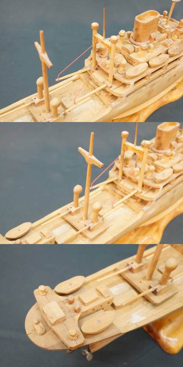  передний da:[ ручная работа ] судно модель подставка имеется произведение искусства ширина примерно 50.5. высота примерно 15.0. украшение интерьер из дерева * бесплатная доставка *