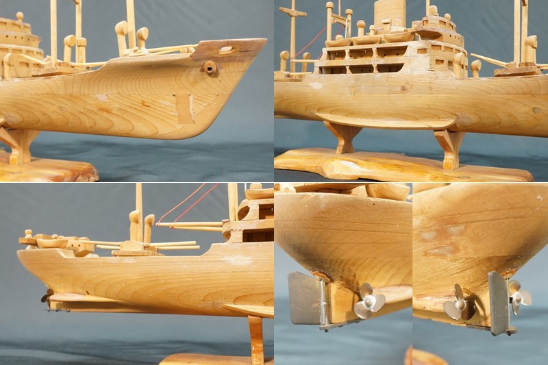  передний da:[ ручная работа ] судно модель подставка имеется произведение искусства ширина примерно 50.5. высота примерно 15.0. украшение интерьер из дерева * бесплатная доставка *