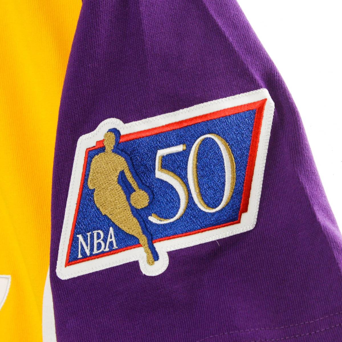 新品ミッチェル&ネスMitchell&Ness Authentic Shooting Shirt Los Angeles Lakers 1996-97★NBAレイカーズ八村レブロン★サイズM★N2378_画像3