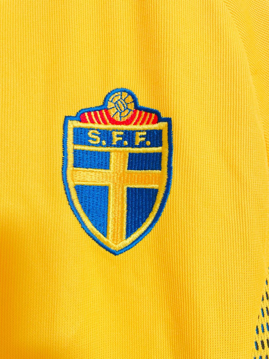 サッカー スウェーデン代表 2002年 W杯 ホーム ユニフォーム アディダス