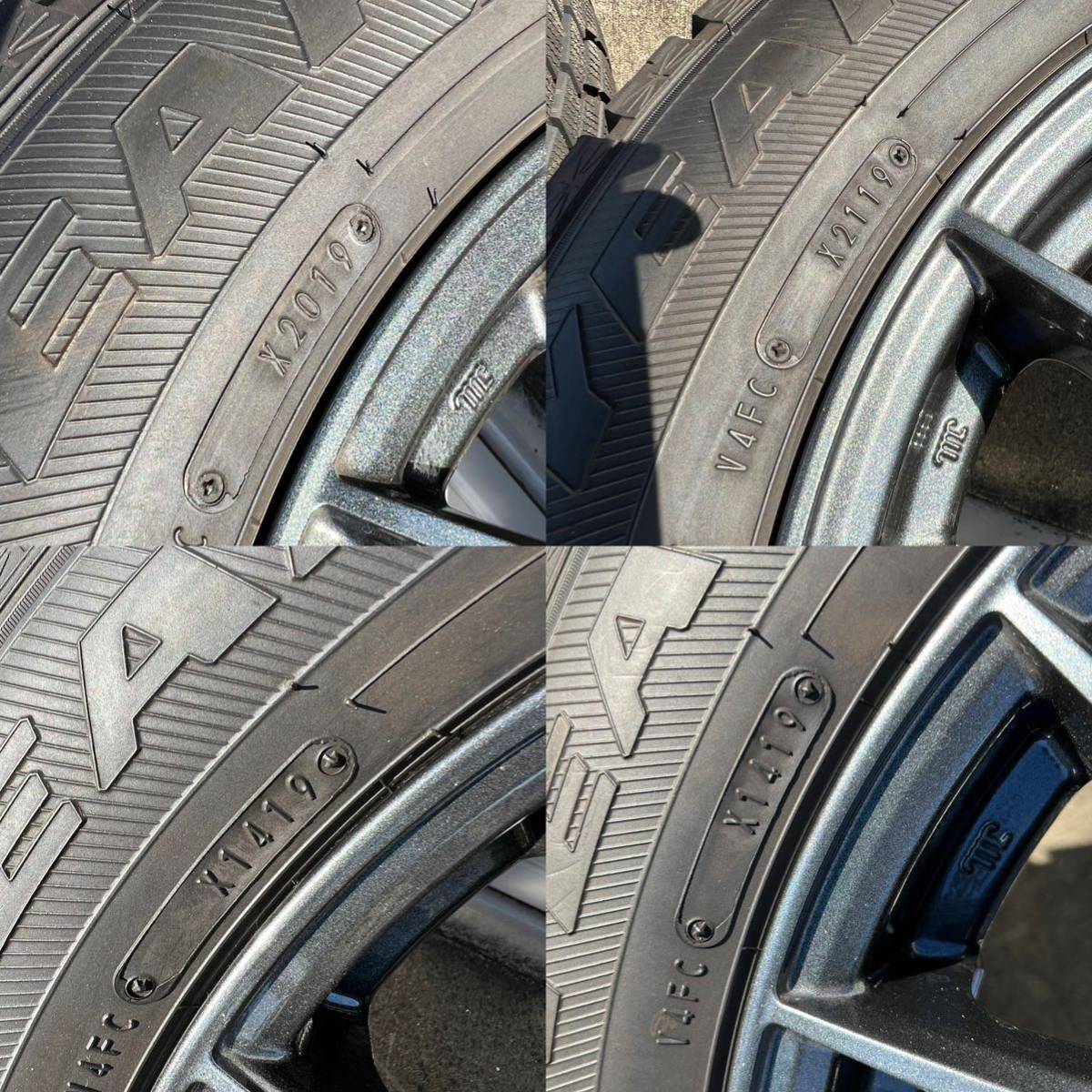 【美品】スタッドレスタイヤ　225/60R17 7J 中古　4本　30アルファード　ヴェルファイア　ウェッズ　グッドイヤー　アイスナビ_画像6