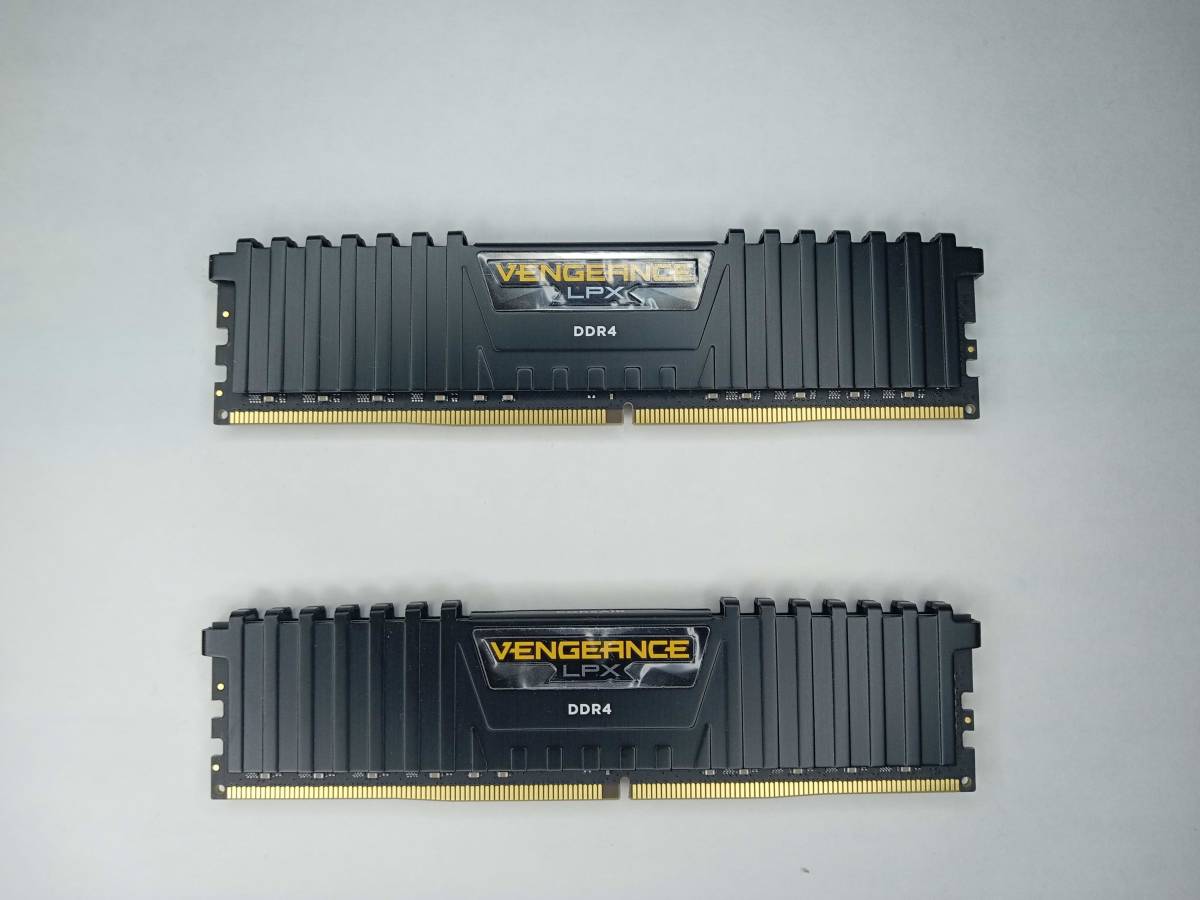 【動作確認済】CORSAIR　VENGEANCE LPX　DDR4-3200 PC4-25600　32GBx2本 合計6４GB　XMP2.0対応　DDR4メモリ_画像1