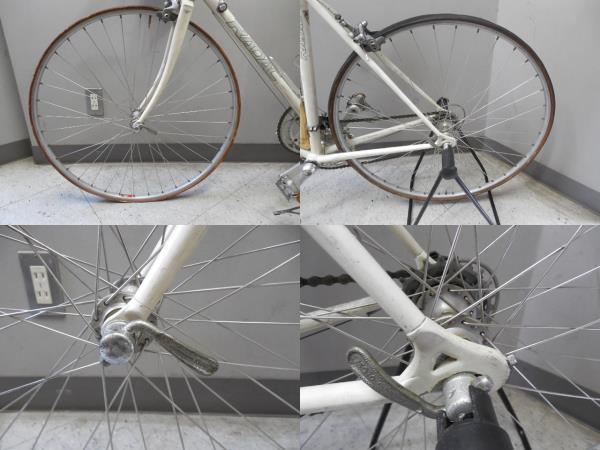 ブリヂストン・ロードバイク・RADAC・ビンテージ自転車・白色 / 基本未整備・現状渡し・ジャンク品扱いにて・ サイズ CT 50㎝・TP 50㎝_画像8