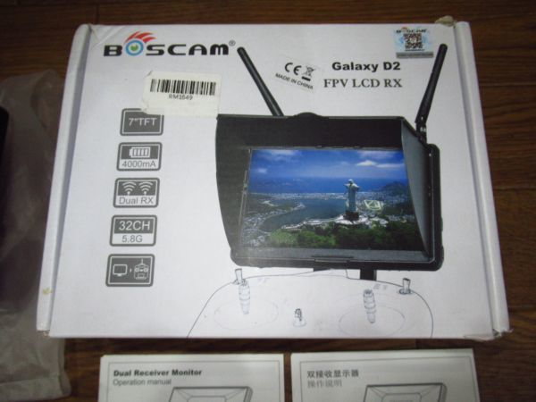日本最大のブランド 展示品 ドローン用スクリーンモニター LCD FPV D2 Galaxy BOSCAM パーツ、アクセサリー