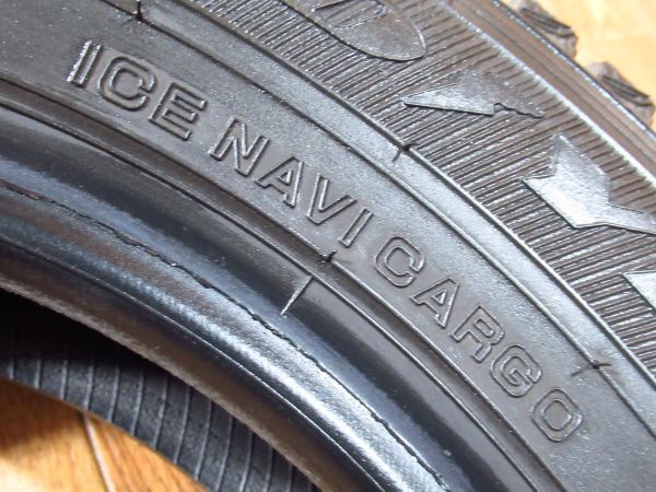 GOODYEAR ICE NAVI CARGO (グッドイヤー アイスナビカーゴ) 145/80R12 80/78N LT 2019年製 貨物車バン用スタッドレスタイヤのみ４本_画像8