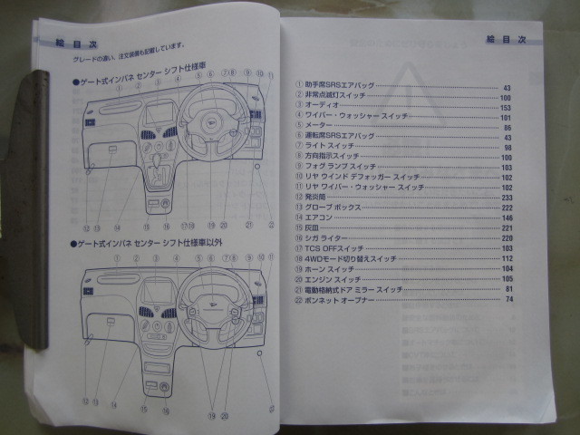 103 Daihatsu Max owner manual, secondhand goods 