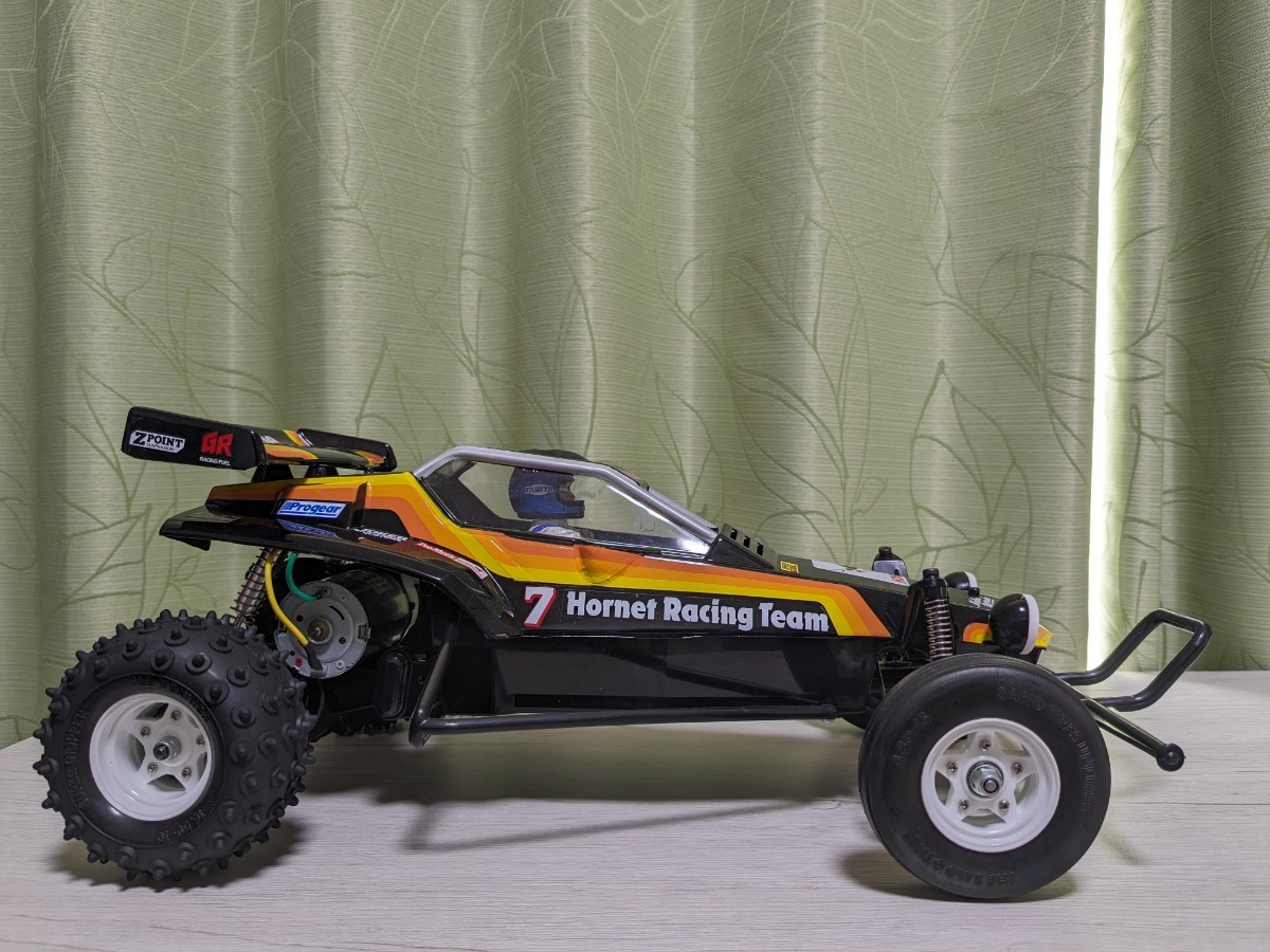 【未走行】1/10RC ホーネット （2004） 58336　ワイドトレッド化　ハードスチールピニオン１８T_画像3