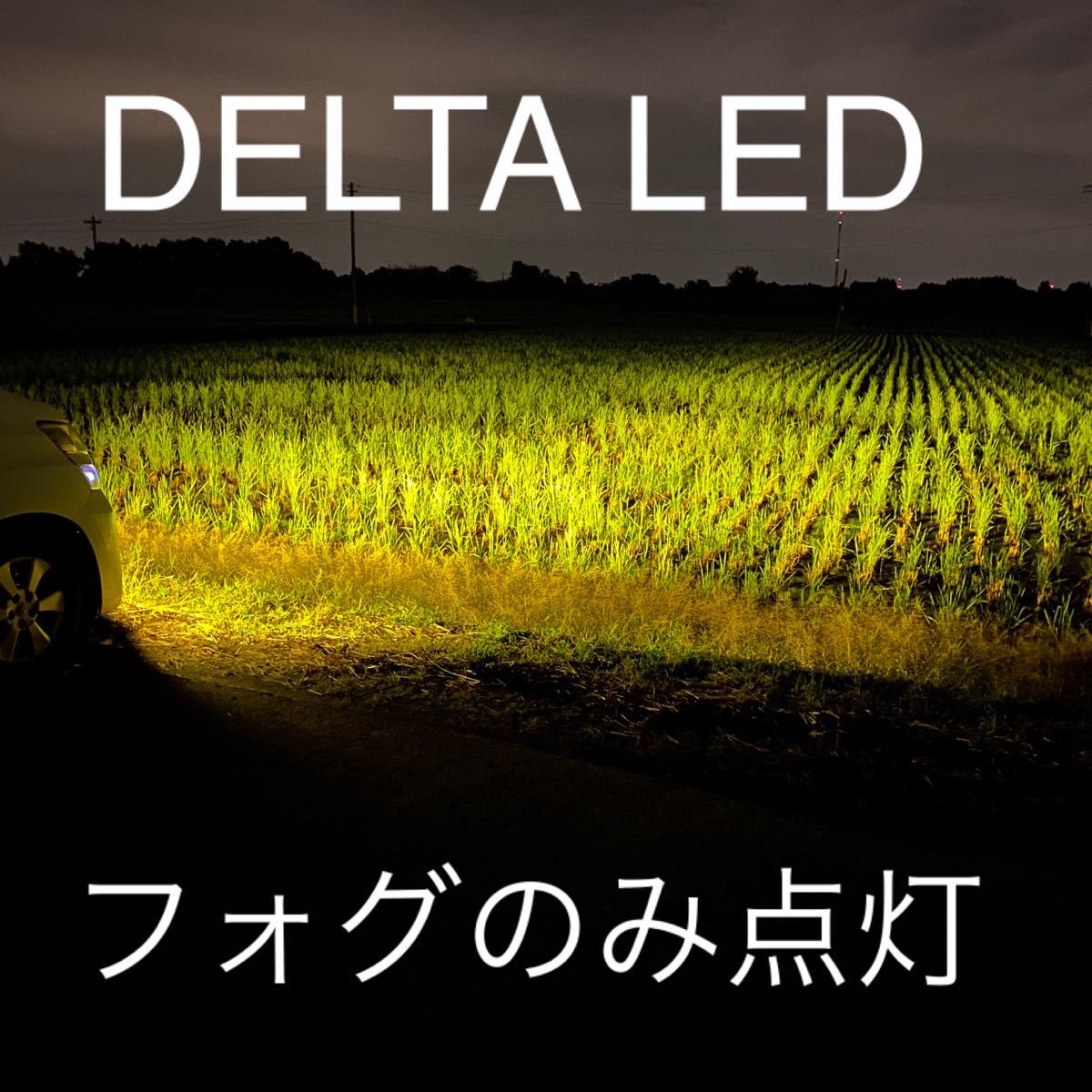 LED H8 H11 H16 DELTA イエロー　シリーズ9 超爆光モデル　フォグで走る　新作_画像6