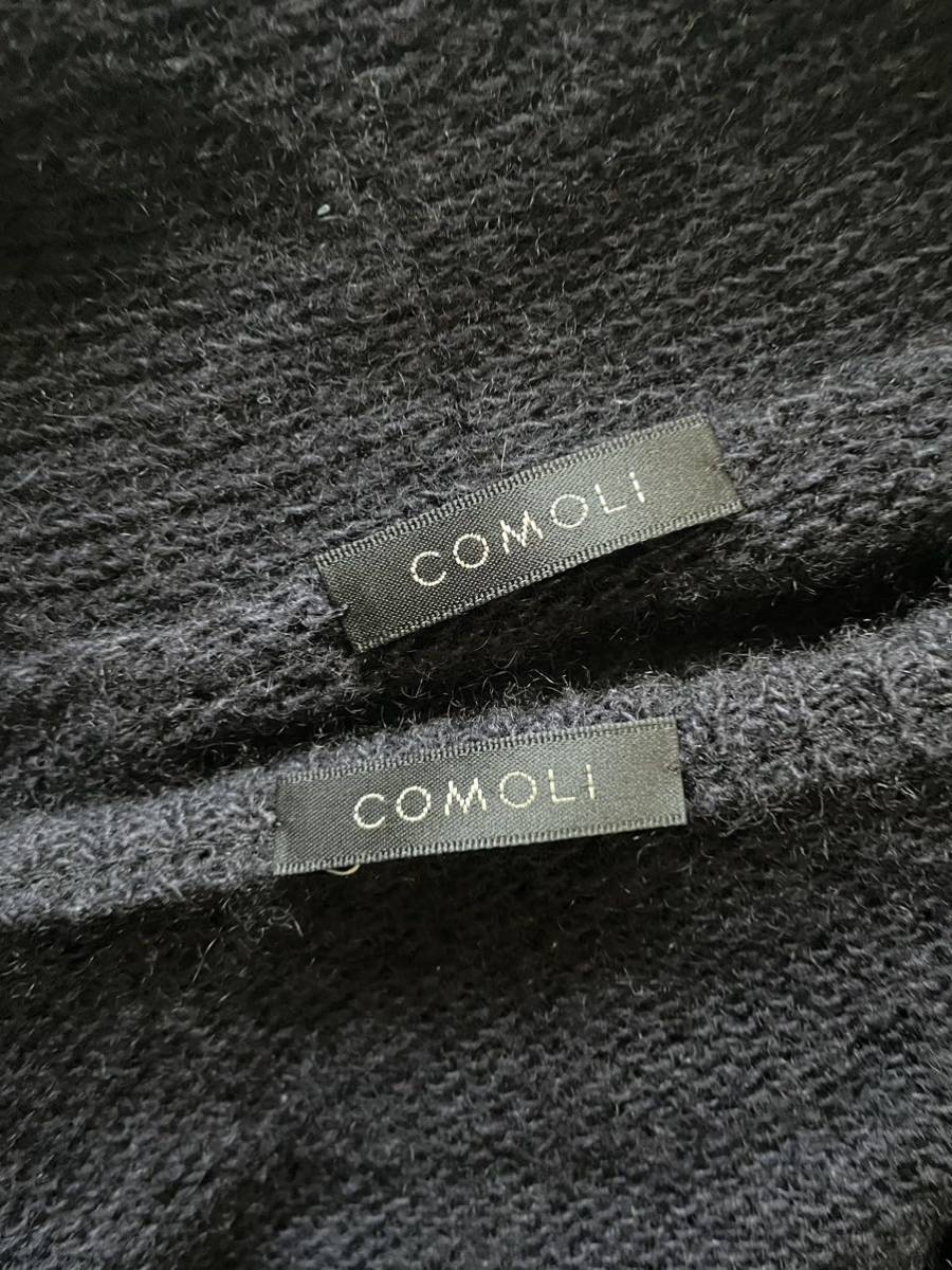 COMOLI 22AWカシミヤ製品染めショールカラーカーディガン + COMOLI 22AWカシミヤ製品染めショールカラーカーディガン +