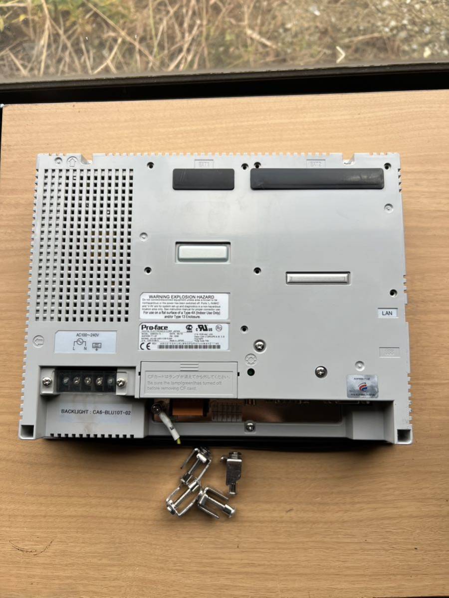 中古」Pro-face ターチパネルAGP3550-T1-AF取付金具あり 電材 中古」Pro-face ターチパネルAGP3550-T1-AF取付金具あり 電材