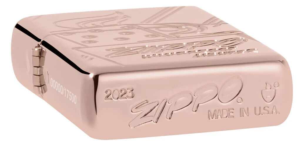 zippo Script Collectible High Polish Rose Gold 48768　限定品_画像3