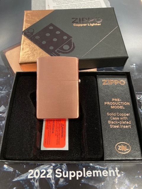 Zippo SOLID COPPER ソリッドカッパー 銅無垢 2022年新品未使用品 Xmas セール価格！_画像3