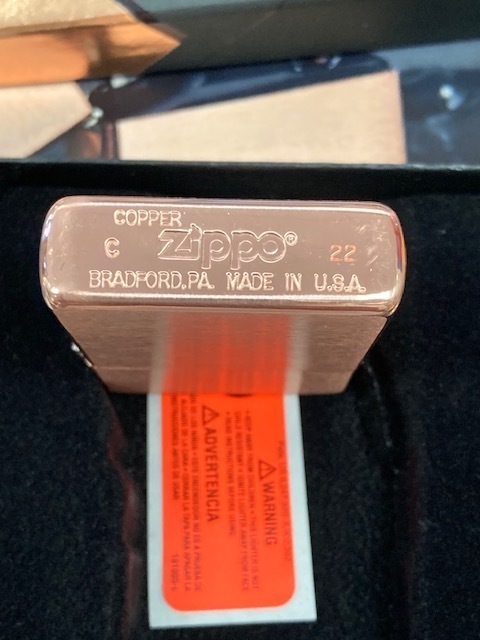 Zippo SOLID COPPER ソリッドカッパー 銅無垢 2022年新品未使用品 Xmas セール価格！_画像5