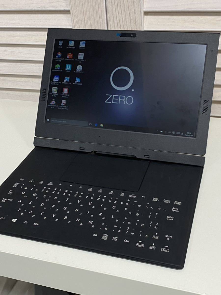 NEC HZ100DAS LAVIE Hybrid ZERO 中古品 ジャンク扱い キーボード ACケーブル フェルト生地ケース_画像1