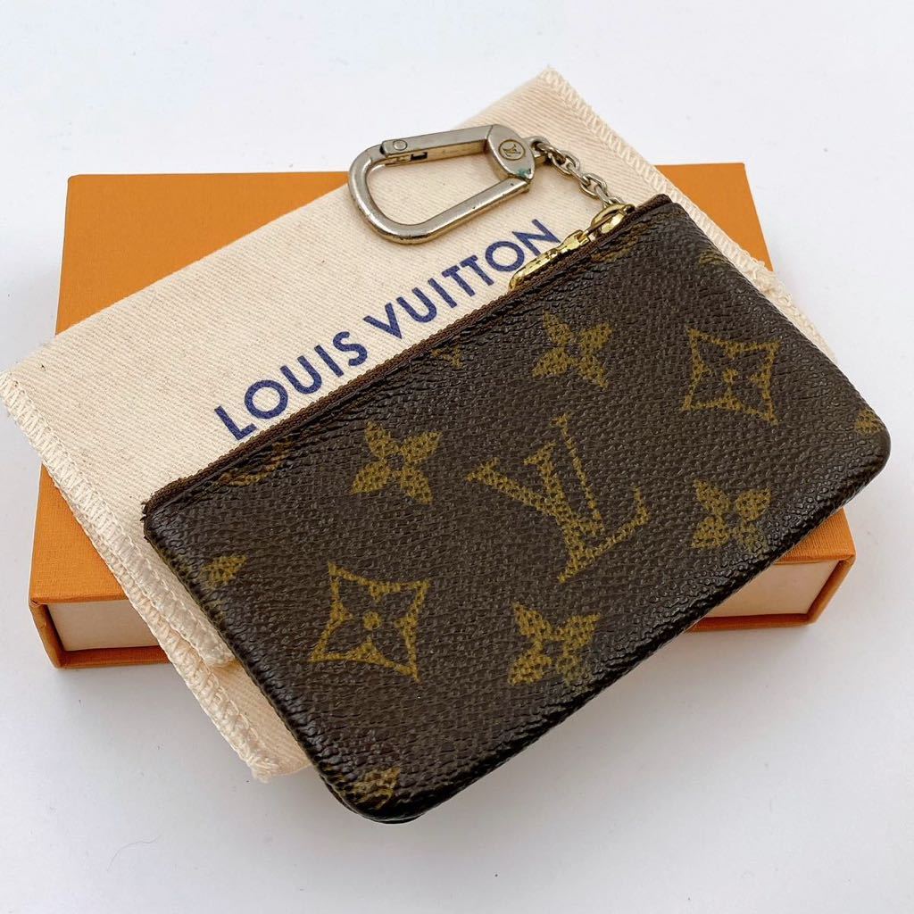 H0373【美品】LOUIS VUITTON ルイヴィトン コインケース ポシェット クレ モノグラム 小銭入れ ブラウン 茶 総柄 財布 サイフ 小物 _画像2