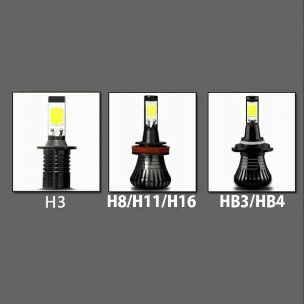２色切替え LEDフォグランプ ヘッドライト 9600ルーメン ホワイト/イエロー H3/H8/H11/H16/HB3/HB4 3000k/6000k FG050_画像8