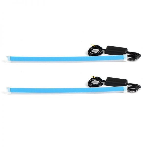 24V light .3mm sequential winker LED silicon tube cut possibility current . winker blue / amber 60cm 2 ps DD136